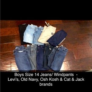 Size 14 Boys Slacks/Jeans/warmups